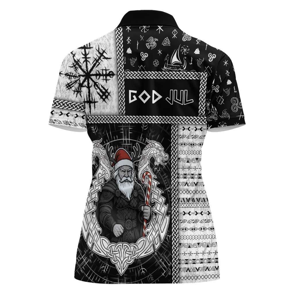 Vikings Christmas Women Polo Shirt Fa La La La Valhalla La - Wonder Print Shop