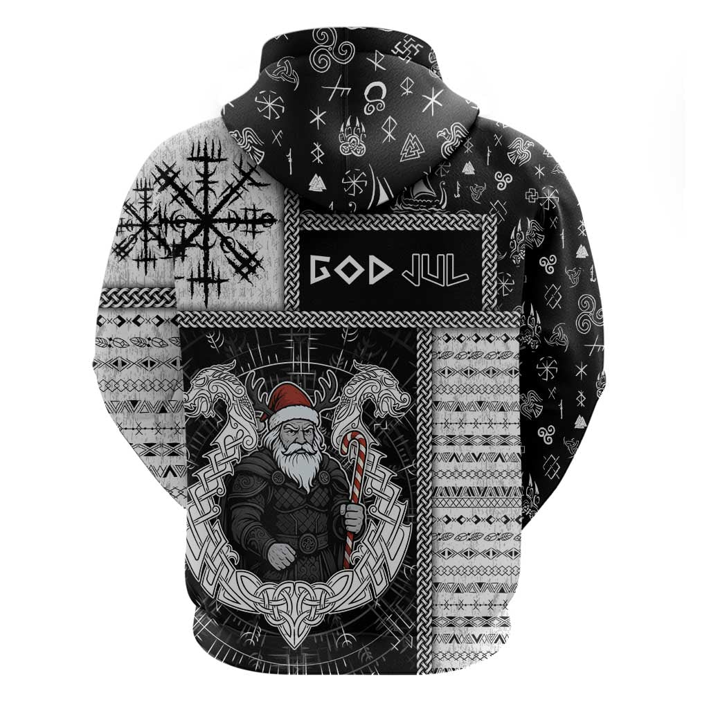 Vikings Christmas Zip Hoodie Fa La La La Valhalla La - Wonder Print Shop