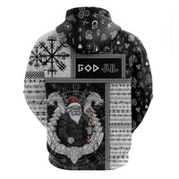 Vikings Christmas Zip Hoodie Fa La La La Valhalla La - Wonder Print Shop