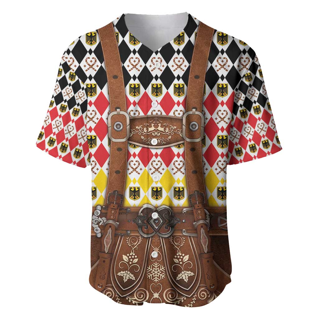 Germany Christmas Baseball Jersey Lederhosen Xmas Style - Wonder Print Shop