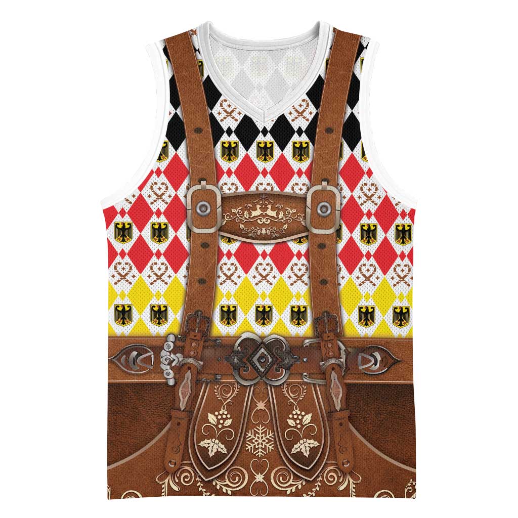 Germany Christmas Basketball Jersey Lederhosen Xmas Style - Wonder Print Shop