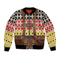 Germany Christmas Bomber Jacket Lederhosen Xmas Style - Wonder Print Shop