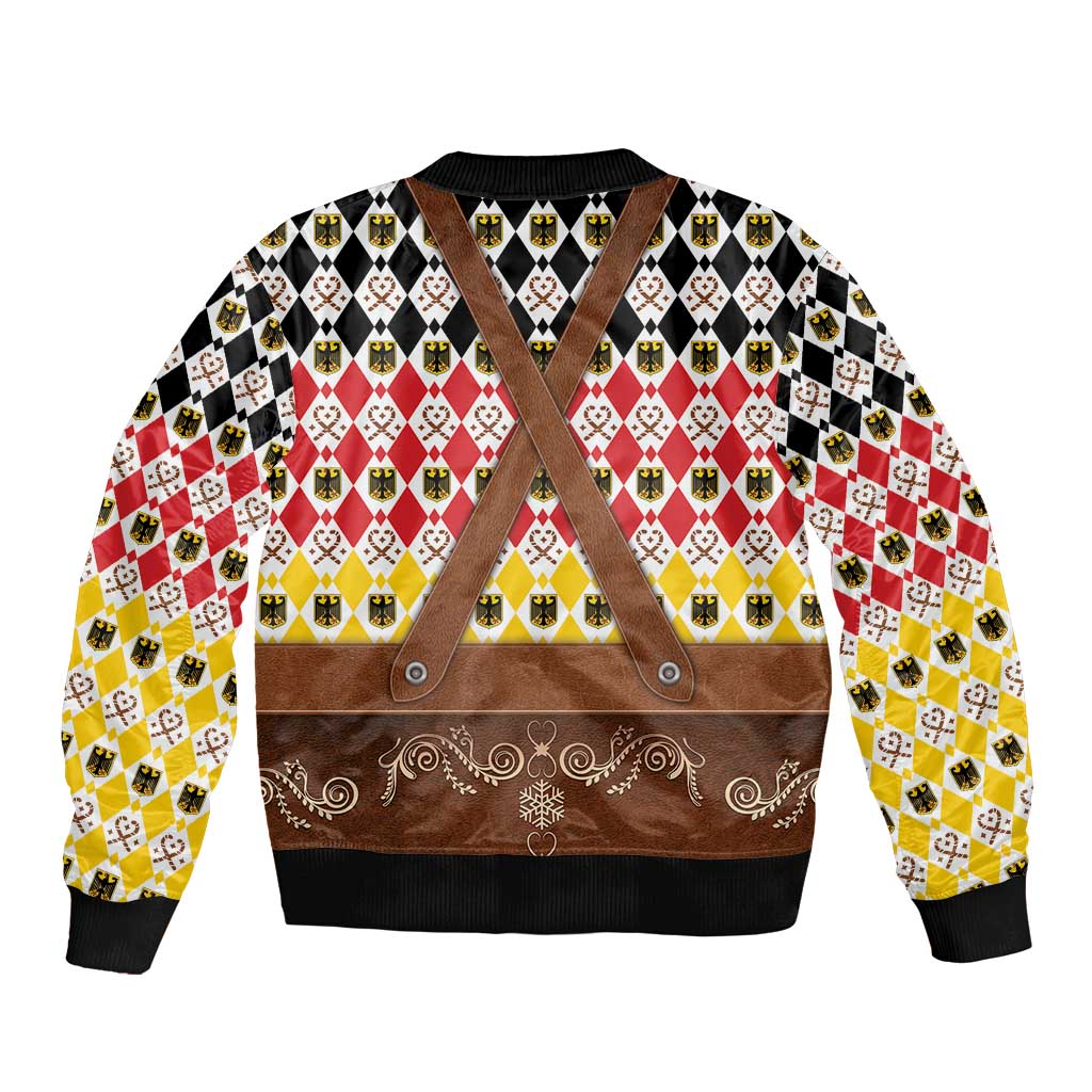 Germany Christmas Bomber Jacket Lederhosen Xmas Style - Wonder Print Shop