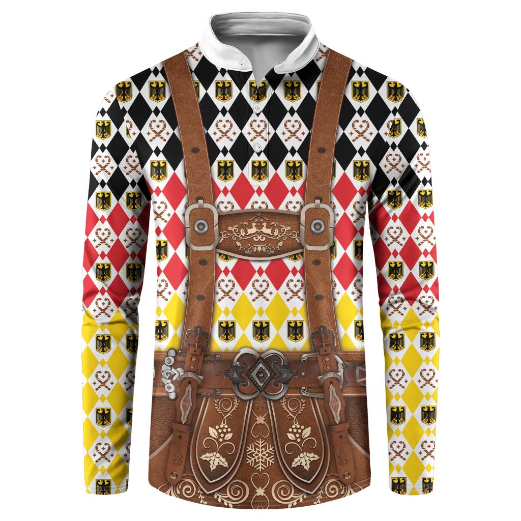 Germany Christmas Button Sweatshirt Lederhosen Xmas Style - Wonder Print Shop