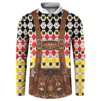 Germany Christmas Button Sweatshirt Lederhosen Xmas Style - Wonder Print Shop