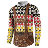 Germany Christmas Button Sweatshirt Lederhosen Xmas Style - Wonder Print Shop