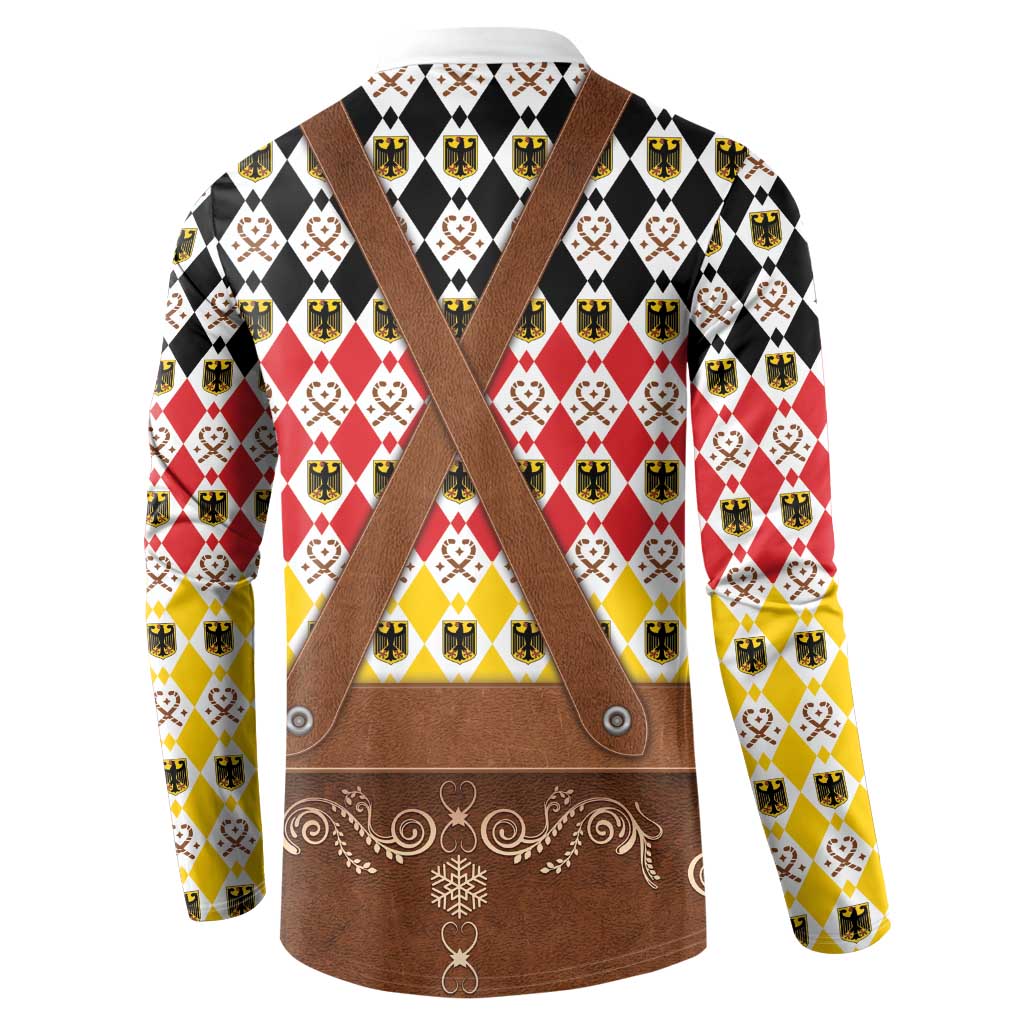 Germany Christmas Button Sweatshirt Lederhosen Xmas Style - Wonder Print Shop