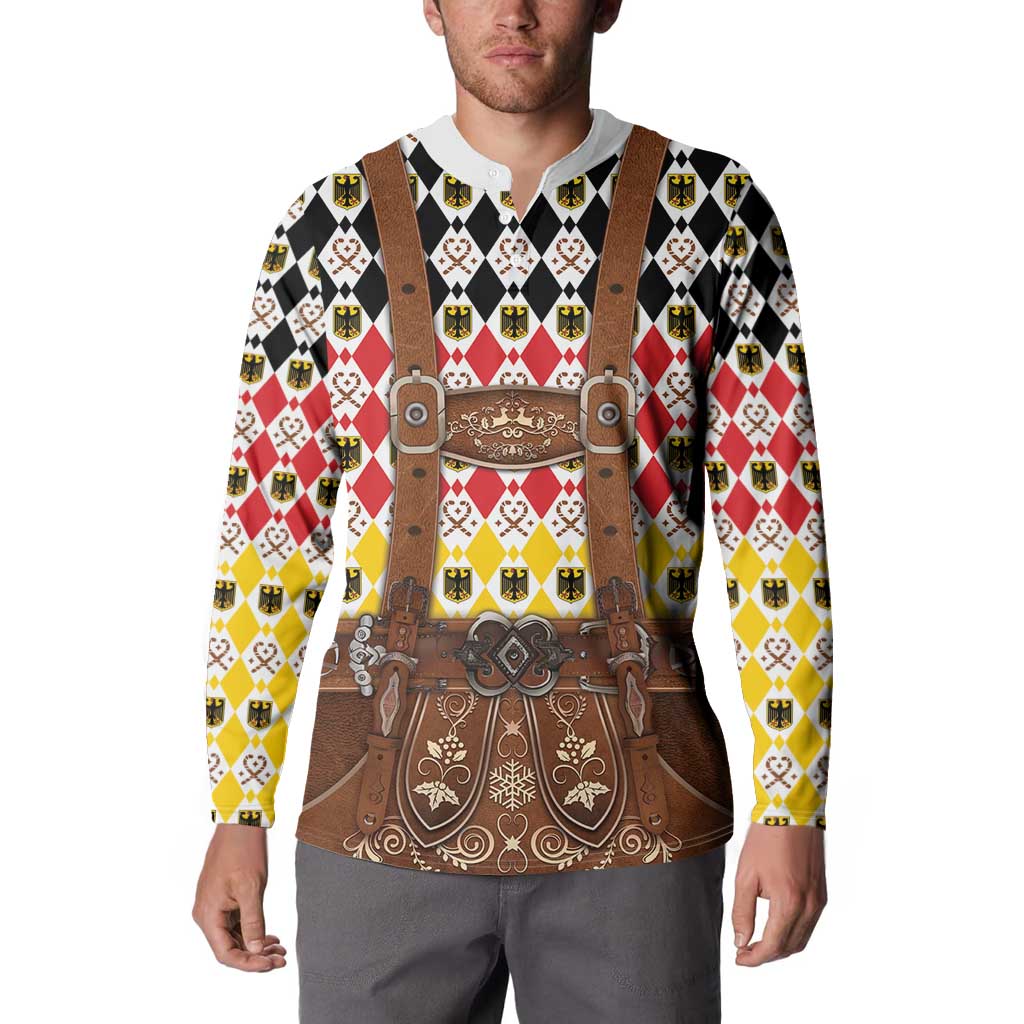 Germany Christmas Button Sweatshirt Lederhosen Xmas Style - Wonder Print Shop