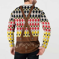 Germany Christmas Button Sweatshirt Lederhosen Xmas Style - Wonder Print Shop