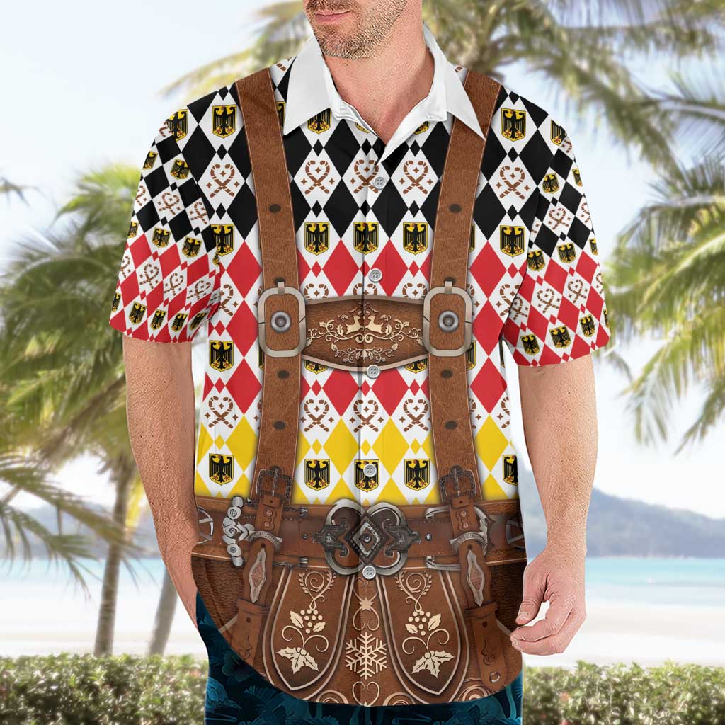 Germany Christmas Hawaiian Shirt Lederhosen Xmas Style - Wonder Print Shop