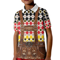 Germany Christmas Kid Polo Shirt Lederhosen Xmas Style - Wonder Print Shop