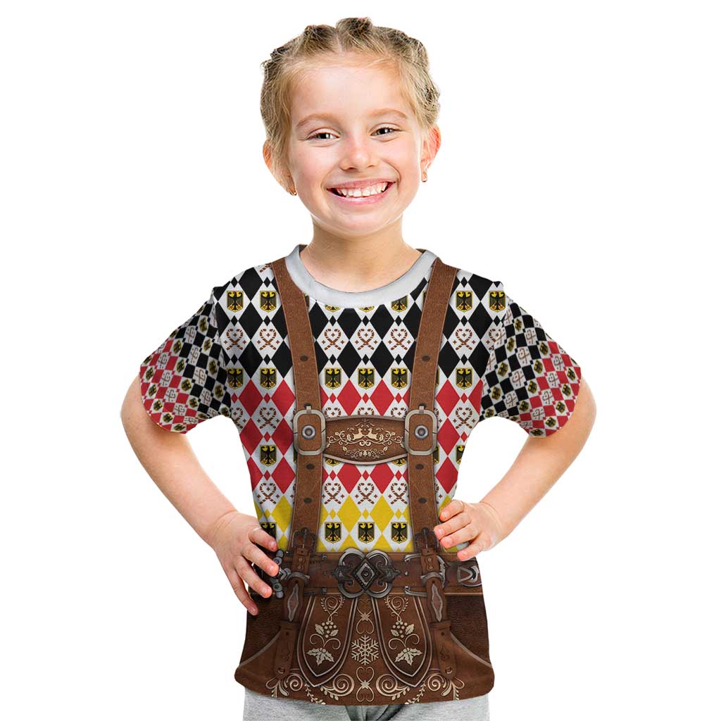 Germany Christmas Kid T Shirt Lederhosen Xmas Style - Wonder Print Shop