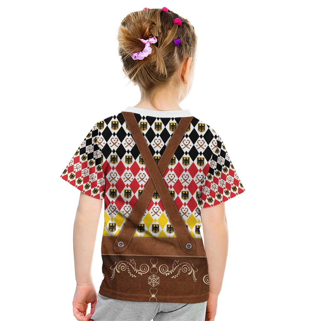Germany Christmas Kid T Shirt Lederhosen Xmas Style - Wonder Print Shop