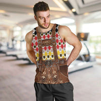 Germany Christmas Men Tank Top Lederhosen Xmas Style - Wonder Print Shop