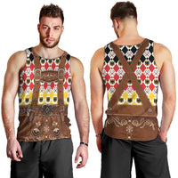 Germany Christmas Men Tank Top Lederhosen Xmas Style - Wonder Print Shop