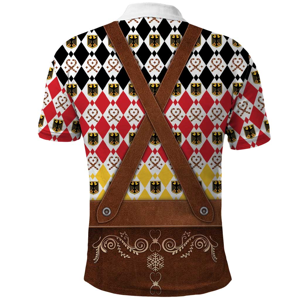 Germany Christmas Polo Shirt Lederhosen Xmas Style - Wonder Print Shop