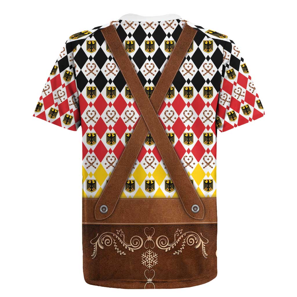 Germany Christmas Rugby Jersey Lederhosen Xmas Style - Wonder Print Shop