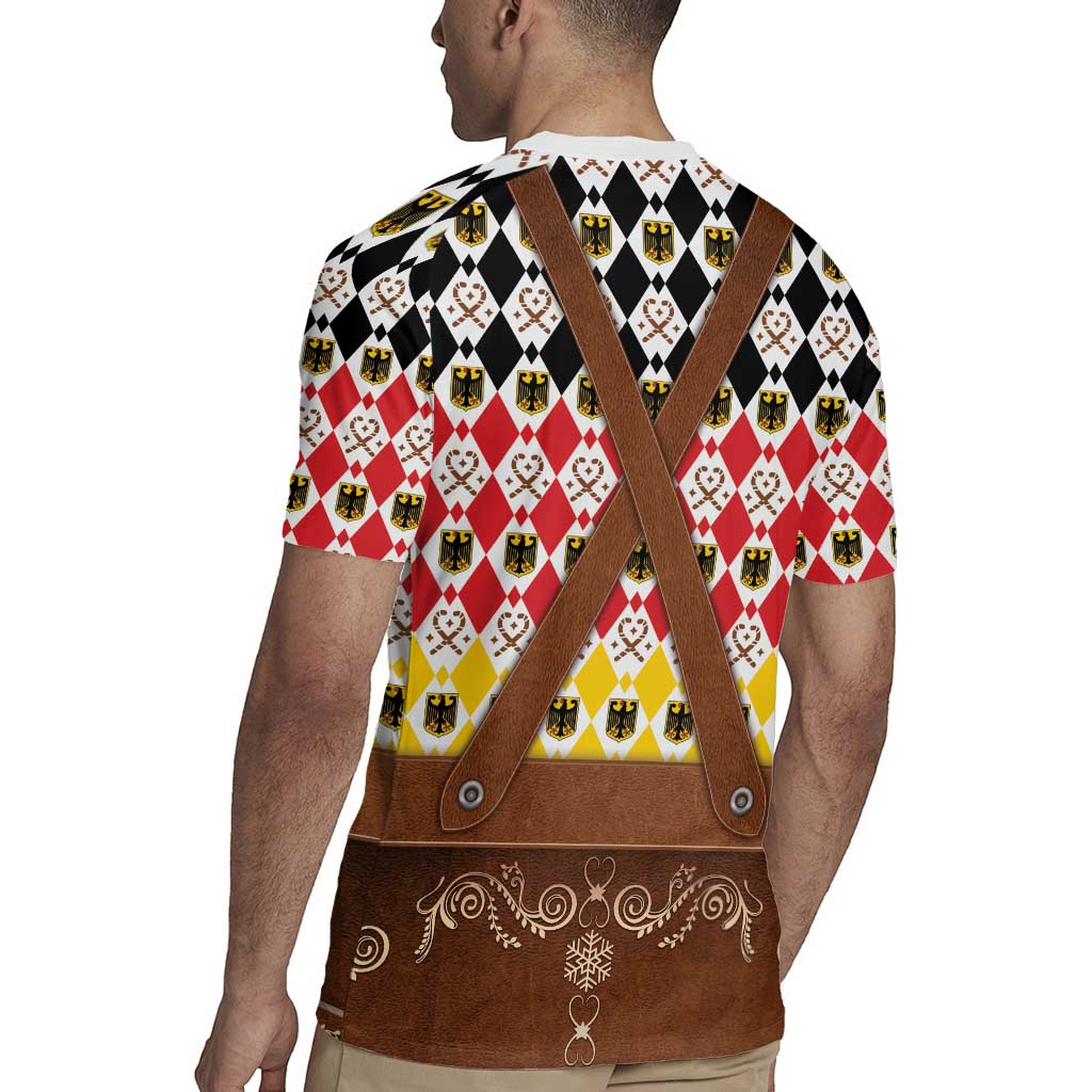 Germany Christmas Rugby Jersey Lederhosen Xmas Style - Wonder Print Shop