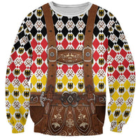 Germany Christmas Sweatshirt Lederhosen Xmas Style - Wonder Print Shop