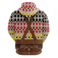 Germany Christmas Zip Hoodie Lederhosen Xmas Style - Wonder Print Shop