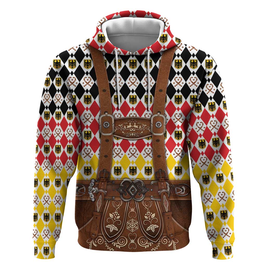 Germany Christmas Zip Hoodie Lederhosen Xmas Style - Wonder Print Shop