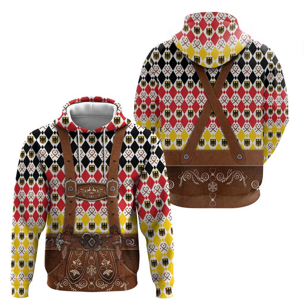 Germany Christmas Zip Hoodie Lederhosen Xmas Style - Wonder Print Shop