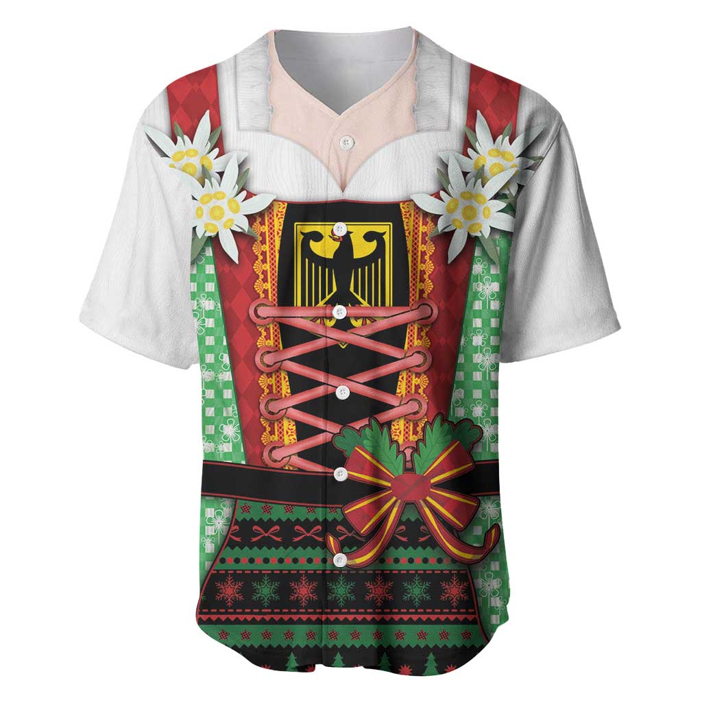 Germany Christmas Baseball Jersey Dirndl Xmas Style - Wonder Print Shop