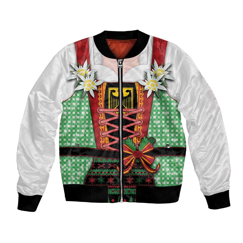 Germany Christmas Bomber Jacket Dirndl Xmas Style - Wonder Print Shop