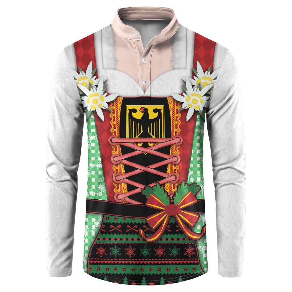 Germany Christmas Button Sweatshirt Dirndl Xmas Style - Wonder Print Shop