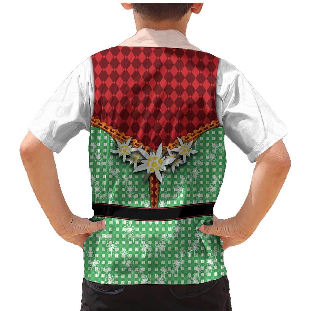 Germany Christmas Family Matching Mermaid Dress and Hawaiian Shirt Dirndl Xmas Style - Wonder Print Shop