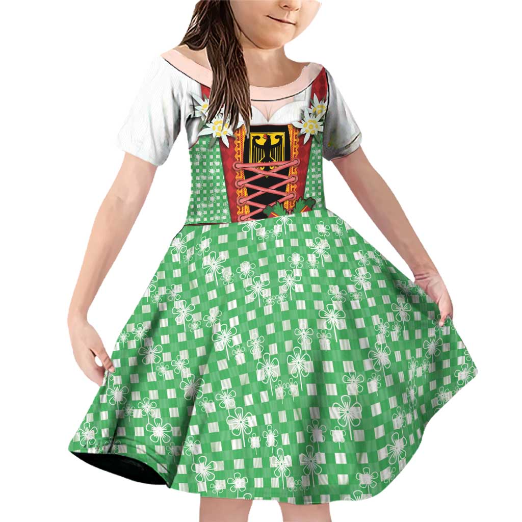 Germany Christmas Family Matching Off Shoulder Short Dress and Hawaiian Shirt Dirndl Xmas Style - Wonder Print Shop