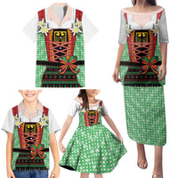 Germany Christmas Family Matching Puletasi and Hawaiian Shirt Dirndl Xmas Style - Wonder Print Shop