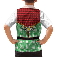 Germany Christmas Family Matching Short Sleeve Bodycon Dress and Hawaiian Shirt Dirndl Xmas Style - Wonder Print Shop