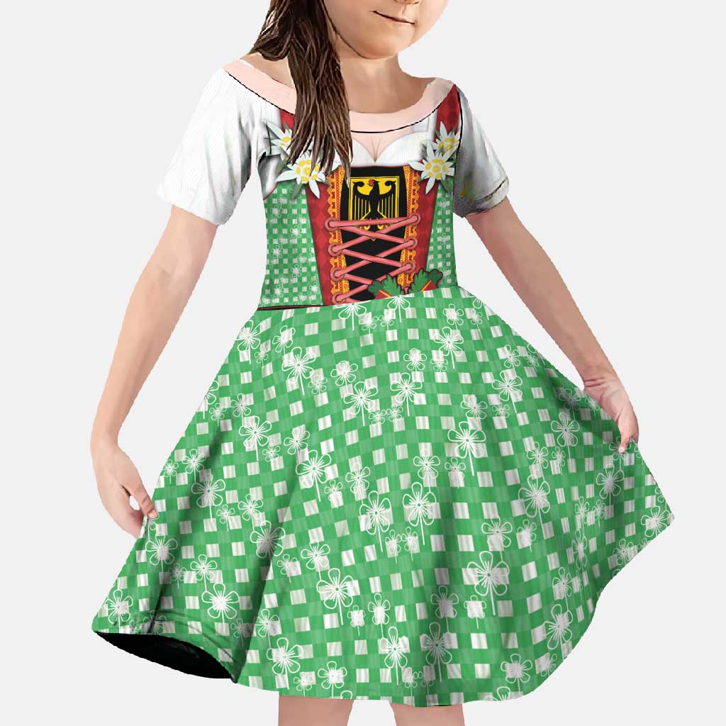 Germany Christmas Family Matching Tank Maxi Dress and Hawaiian Shirt Dirndl Xmas Style - Wonder Print Shop
