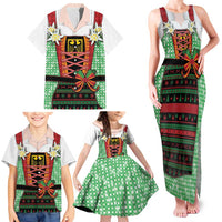 Germany Christmas Family Matching Tank Maxi Dress and Hawaiian Shirt Dirndl Xmas Style - Wonder Print Shop