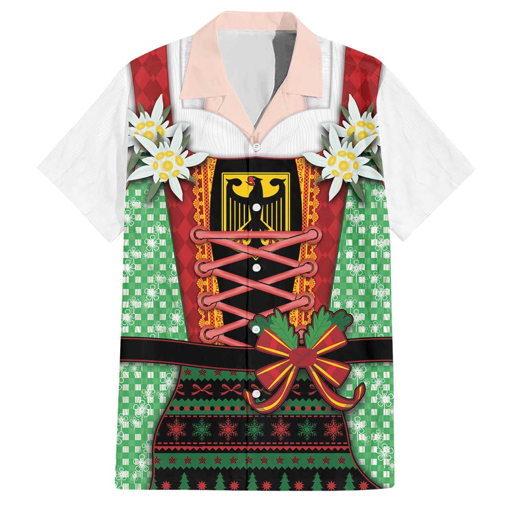 Germany Christmas Hawaiian Shirt Dirndl Xmas Style - Wonder Print Shop