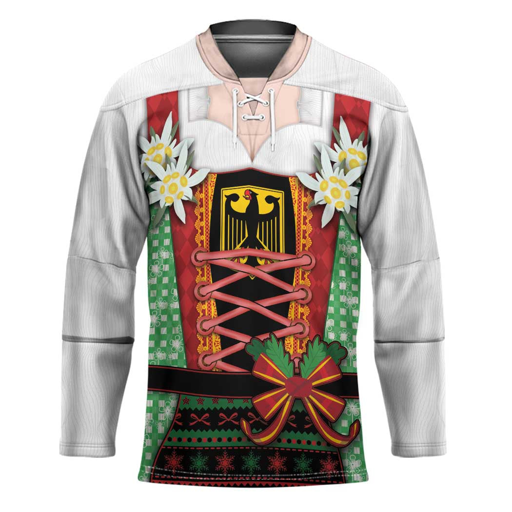 Germany Christmas Hockey Jersey Dirndl Xmas Style - Wonder Print Shop