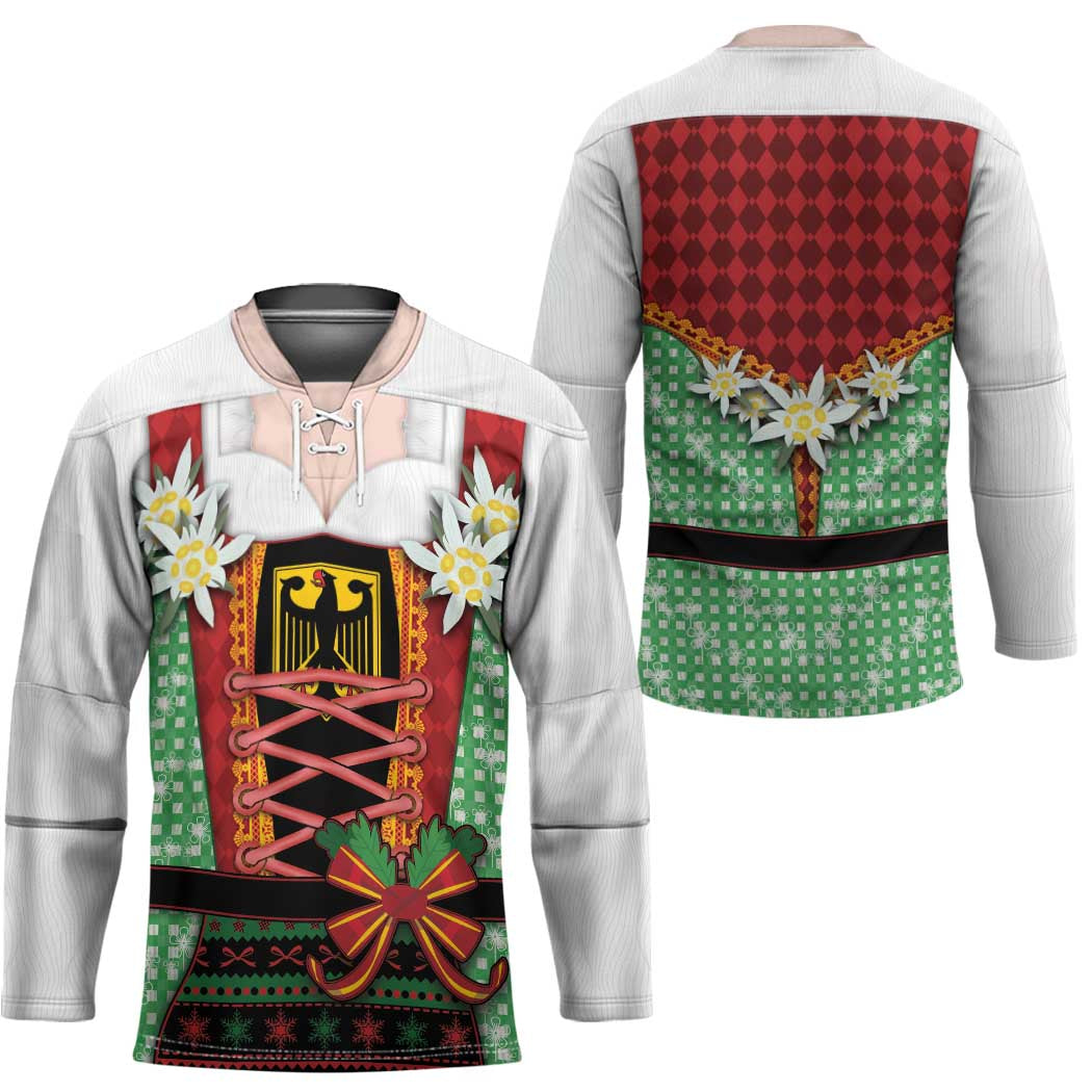 Germany Christmas Hockey Jersey Dirndl Xmas Style - Wonder Print Shop