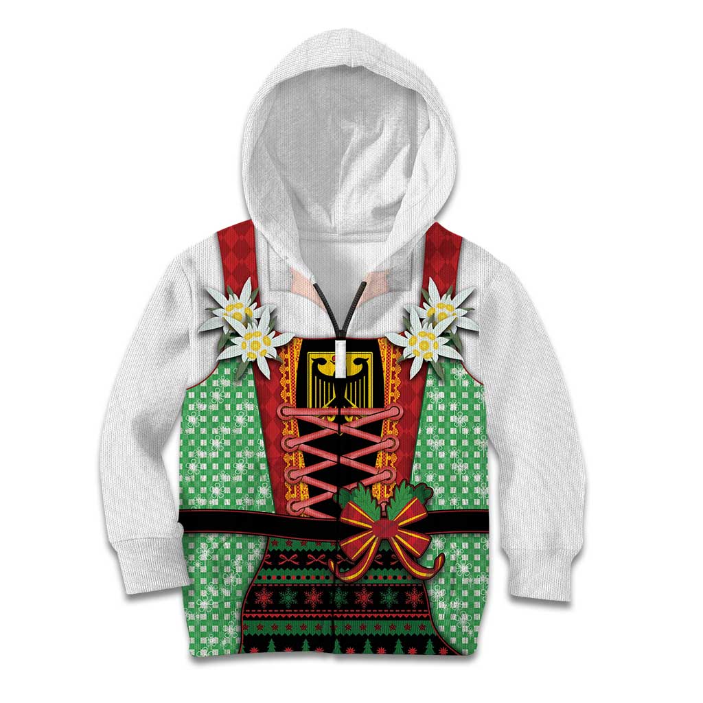 Germany Christmas Kid Hoodie Dirndl Xmas Style - Wonder Print Shop