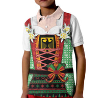 Germany Christmas Kid Polo Shirt Dirndl Xmas Style - Wonder Print Shop