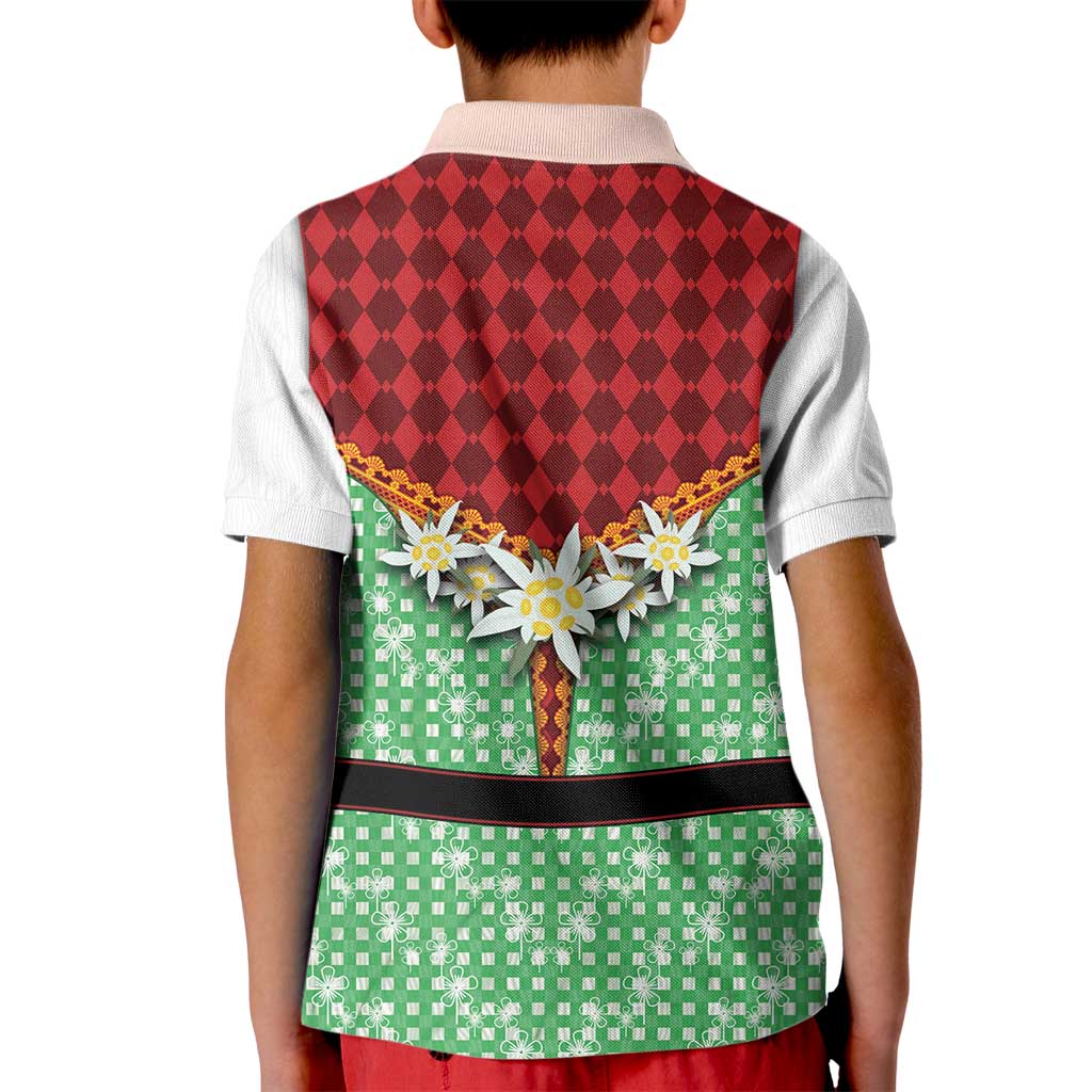 Germany Christmas Kid Polo Shirt Dirndl Xmas Style - Wonder Print Shop