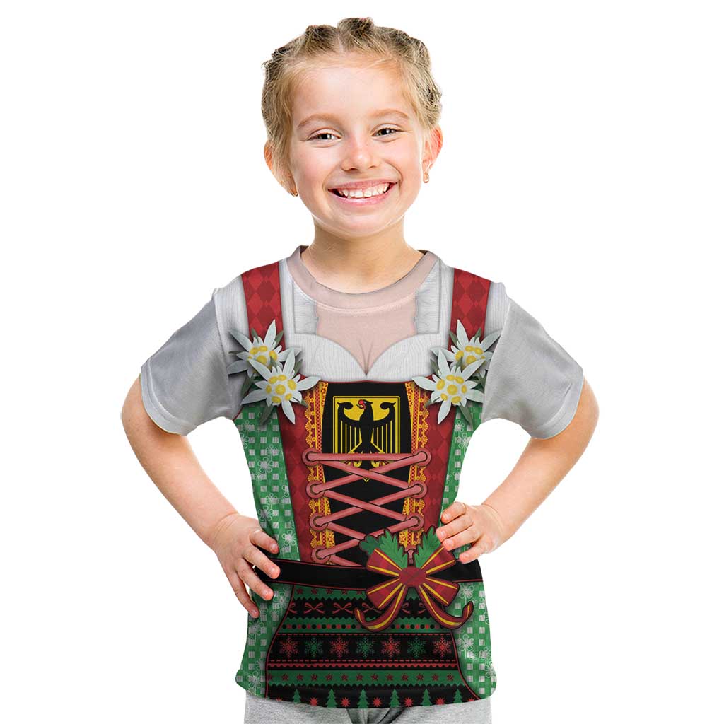Germany Christmas Kid T Shirt Dirndl Xmas Style - Wonder Print Shop