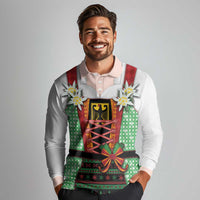 Germany Christmas Long Sleeve Polo Shirt Dirndl Xmas Style - Wonder Print Shop