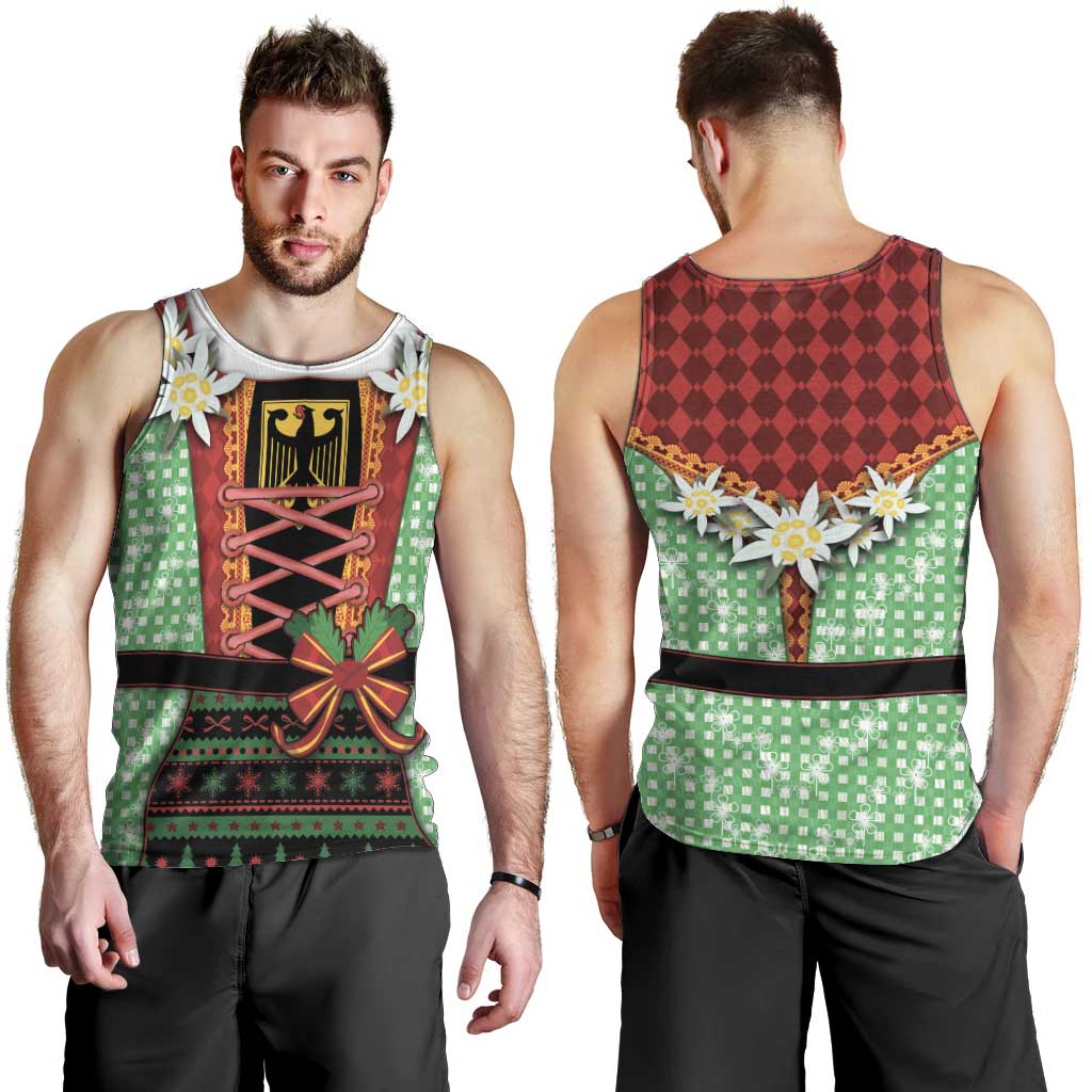 Germany Christmas Men Tank Top Dirndl Xmas Style - Wonder Print Shop