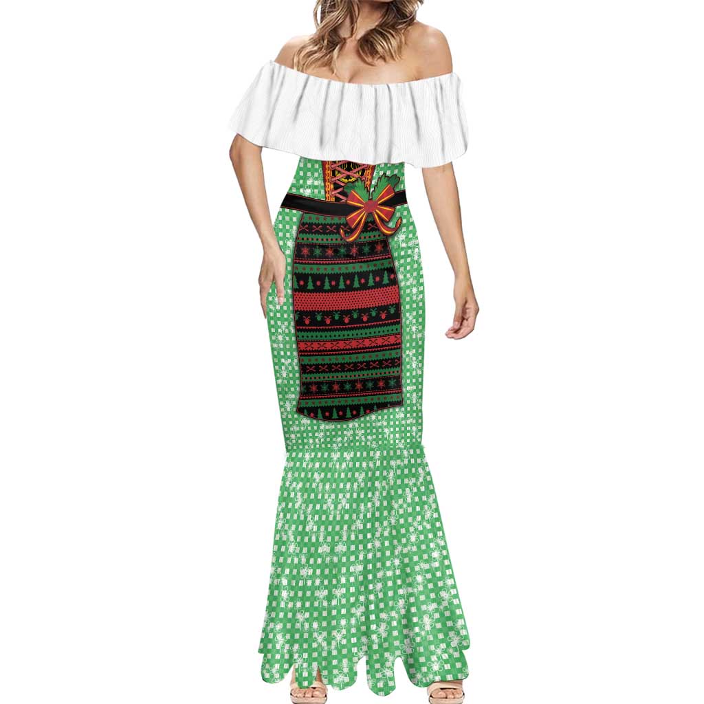 Germany Christmas Mermaid Dress Dirndl Xmas Style - Wonder Print Shop