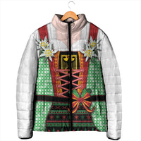 Germany Christmas Padded Jacket Dirndl Xmas Style - Wonder Print Shop