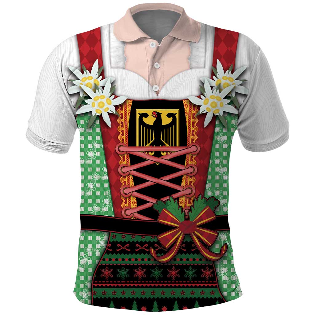 Germany Christmas Polo Shirt Dirndl Xmas Style - Wonder Print Shop