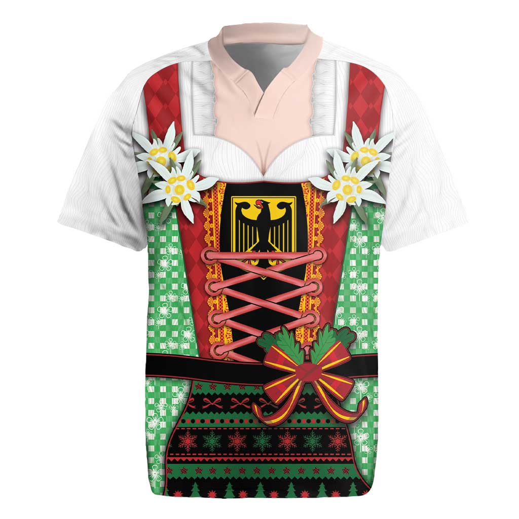 Germany Christmas Rugby Jersey Dirndl Xmas Style - Wonder Print Shop