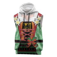 Germany Christmas Sleeveless Hoodie Dirndl Xmas Style - Wonder Print Shop