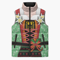 Germany Christmas Sleeveless Puffer Jacket Dirndl Xmas Style - Wonder Print Shop